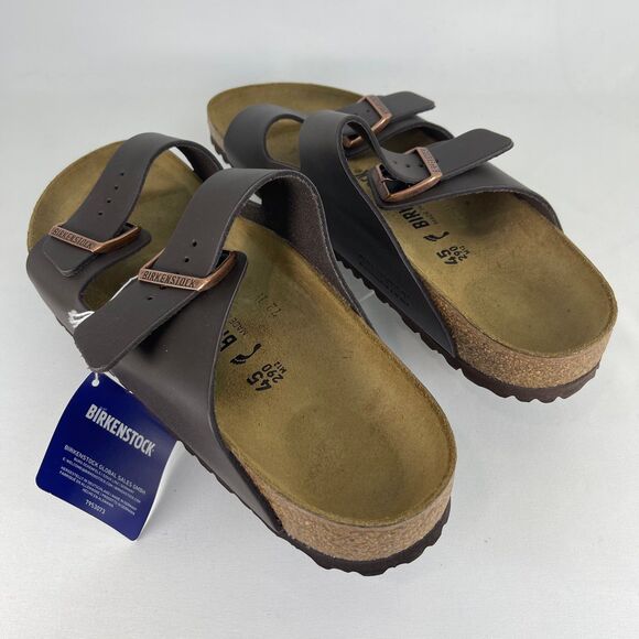 Birkenstock Arizona Birko-Flor Dark Brown | Men\'s 12 | NEW main image 7